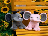 2PCS Bedtime Plush Elephant -Graduation Cap Elephant Plush Toys Graduation Gifts Graduation Teddy V1192-AZ-W-10208