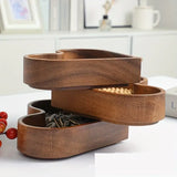 2PCS Natural Solid Wood Love-Shaped Tray, Hand-Polished Smooth & Skin-Friendly, Multi-Purpose Use. V1232-AXSNB-2JZ-001