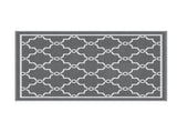 Gardeon Outdoor Rugs 152x244cm Large Carpet Reversible Area Mat PP Dual-Sided Patio Rug Maroc OR-5X8FT-MAROC-GY