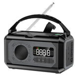 Solar Hand Crank Emergency Radio Grey V728-OBA1005006612733062