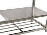 Freestanding Stainless Steel Kitchen Sink 120x50x79cm Commercial Utility Wash Basin V63-952871