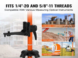 Laser Level Tripod, 1/4"-20 & 5/8"-11 Thread Mount, 40.94-133.85 inch Height Adjustment with Level V952-QZSJJTJYZGS0NVYUIV0