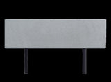 Linen Fabric Queen Bed Deluxe Headboard Bedhead - Stone Grey V63-839581