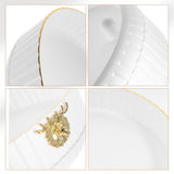 White Rotatable Organizer for Home Kitchen Spices and Condiments V1369-AZ3-W-18323