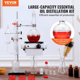 Essential Oil Distillation, 500ml Distillation Apparatus, 3.3 Boro Lab Glassware Distillation V952-JYTQBLZZJPDJRG1A4V3
