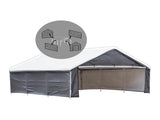 Samland Enclosure Kit for Portable Double Carport Canopy 18x20FT V1060-PGD1368WALL