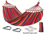 Outdoor Camping Hammock Portable Travel Swing Balance Hammock for Beach Hiking Backyard Relax V1232-LVDCRED002