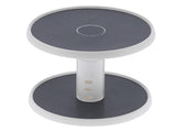 2 Tier Turntable Spice Rack Organizer Rotating Spice Holder Shelf Adjustable Seasoning Organizer V1294-YM0901-3118210165811