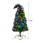 Bad Santa Curved Multicolour Pre-Lit Christmas Tree - 1.2m 112_OPBS4