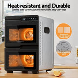 Devanti 12 Trays Food Dehydrator Dual-Zone Stainless Steel Fruit Jerky Dryer FD-E-661A-12T-SS