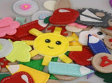 DIY Felt Learning Book 3D Interactive Book Activity Story Book Classroom - hedgehog - Size 3D V1102-DSZ-XXX-NNN-HED-3D
