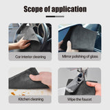 Thickened Magic Cleaning Cloth, Reusable Microfiber Cleaning Cloth, Streak Free for Glass, Cars, V1258-DP02-F-34