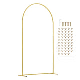 VEVOR Metal Arch Backdrop Stand Set of 3 Stand with Case Connection for Wedding V952-HLGMBJJBYDJS7O7CQV0