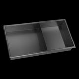 641 x 336 x 101mm Shower Niche Double Shelf Organizer No Tile Needed in Black V63-900751