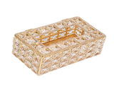 Tissue Box Holder Multifunctional Fashionable Design Exquisite Sturdy Durable Tissue HolderGold V1294-YM0715-3117210237011