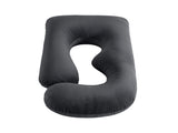 Giselle Bedding Pregnancy G-Shaped Full Body for Back and Belly Support Maternity PILLOW-MAT-J-VEL-GY
