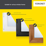 3pc DIY Magnetic Window Screen Kit - Fine Mesh Insect Net, No Drilling Required, Cut to Size V888-ELOSUNG35945