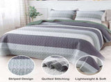 Ethereal Quilted Bedspread and Pillowcases Set A Dreamy Addition to Your Home - Queen size V745-MAC080208Q13U