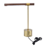 Wood Grain LED Desk with Plug Adjustable Light Head Modern Simple Foldable LED Reading Table V1294-YM0901-3119240051611