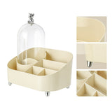 Vanity Makeup Organizer Large Capacity Multi Compartments Countertop Cosmetic Organizer with Cover V1294-YM0901-3117240227011