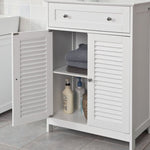 Freestanding Storage Cabinet with Doors/Drawer 60x87x35 cm V178-84874