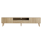 Artiss Entertainment Unit Alex TV Cabinet Storage Drawers 200CM FURNI-L-CT01-TV200-WD-AB