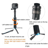 Foldable Tripod Selfie Stick For Action Cameras - 23.5-81Cm Length PRL-6950ACD
