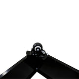 Black Metal Planter Medium Wheels V637-DP10187880