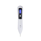 9-Speed Skin Tag Remover Pen - USB Rechargeable Mole Wart Removal Tool, LCD Display & Safety Lock, V1107-110-51887-WHT-19CM