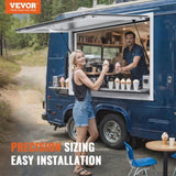 VEVOR Concession Window 91x91cm, Aluminum Alloy Food Truck Service Window with Awning Door & Drag V952-FWCK36X36INC0H2VGV0