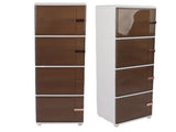 Collapsible Storage Bins Large Capacity Movable Dustproof Stackable Closet Organizer Bins with V1294-YM0901-3116230015814