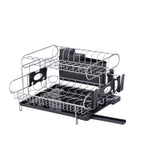 GOMINIMO 2-Tier Dish Drying Rack with Draining Board and Cup Holder V227-3720262008000