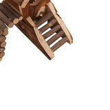 Hamster Wood House Hamster Hideout Hut for Dwarf Hamsters Mice Small Gerbils V1369-AZ3-W-02868