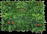 Elegant Red Rose Vertical Garden / Green Wall UV Resistant 100cm x 100cm V637-DP1156300