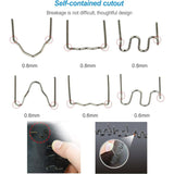 1800 pcs Tungsten Steel Hot Staples, 0.8Mm/0.6Mm Welding ROds Hot Staple Repair Welding Nail, For V1188-MS-227-1637