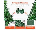 Artificial Grass Wall Panels, 12 PCS 20 x 20 inch, 3D Combination Greenery Boxwood Panel for Indoor V952-PJSRZZWQ12PC0AI8JV0