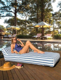 Spire Paradisus Luxury Pool Lounge Blue Stripe RL-884B V1032-SP-PARADISUS_RL-884B