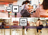 Portrait Display Double Sided Sign Frame Crowd Control & Queue Barrier- Double-Portrait Frame V1366-AZ2-W-03167