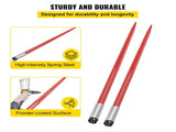 Pair Hay Spear 49" Bale Spear 3000 lbs Capacity, Bale Spike Quick Attach Square Hay Bale Spears 1 V952-CM45X1250-30002PCV0