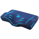 Butterfly Memory Foam Cervical Pillow, Ergonomic Neck Support Pillow, Navy V1188-MS-617-073