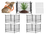 4 Pack Plant Protector from Animals, 13.4'' x 13.4'' Chicken Wire Plant Protector, Plant Cages for V952-QBWZCL12YCHSE5ZGTV0