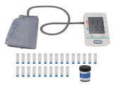 Blood Sugar Blood Pressure Monitor with Cuff Blood Glucose Monitor Kit with Test Strip Accurate V1294-YM0706-3117230178311