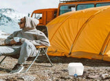 Outdoor Water Storage Bag Foldable White Container with Handle for Camping V1192-AZ-W-23966