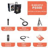 Majority PS500 - PA System 150w Bluetooth Karaoke-DJ-Party-PA System - Black V398-MY-1000002981