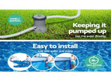 Bestway Swimming Pool 366x76cm Steel Frame Round Above Ground Pools w/ Filter Pump 6473L BW-POOL-366CM-56680