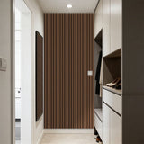 Peel and Stick Slat Wall Panels 15.7x118.1inch Self-Adhesive PVC Wood Grain Wallpaper Panel 3D Thick V1370-AZ4-22818