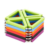 6pcs Silicone Mat Expandable Hot Pot Holder with Stainless Steel Frame for Home Kitchen Heat V1192-AZ-W-13589