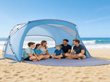 Beach Tent Sun Shelter for 6 Person, UPF 50 Protection, Portable Sun Shade Canopy with Carrying Bag V952-LCJCHTZPLCJCLXOXD001V0