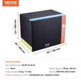 3 in 1 Plyometric Jump Box, 30/24/20 Inch Foam Plyo Box, Platform & Jumping Agility Box, Anti-Slip V952-SHYTX302420YSODG2V0