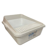 High Back Cat Litter Tray Large - Pet Fresh Clean Kitten Toilet Box V238-SUPDZ-39848437416016